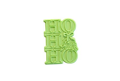 Σφραγίδα ζαχαρόπαστας με κουπάτ ''HO HO HO''
