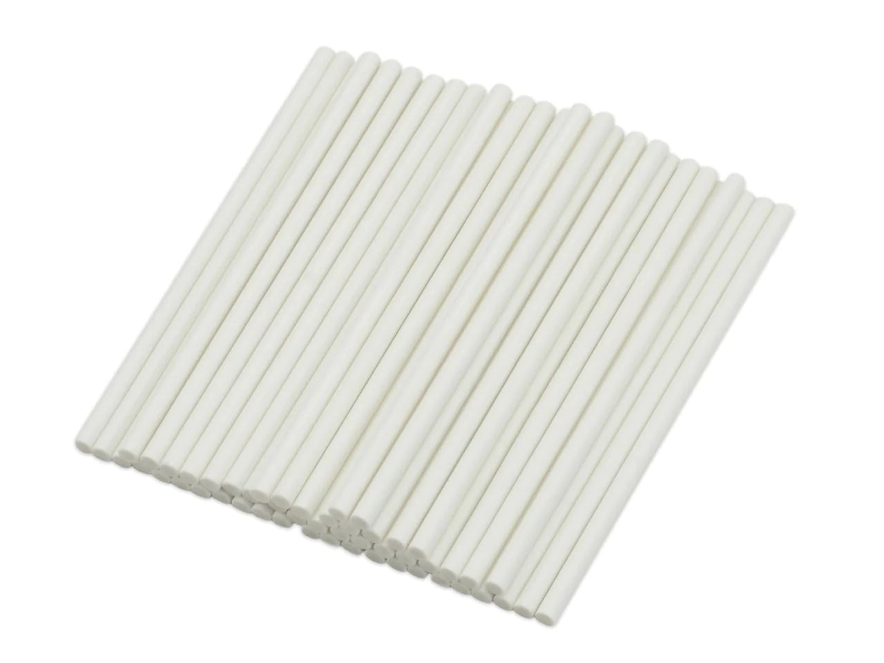 Λευκά χάρτινα sticks 100 τεμάχια 15 εκ.