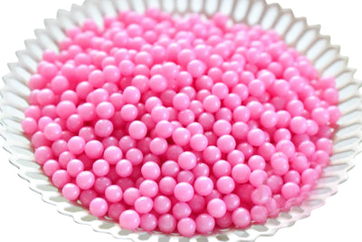 Πέρλες ροζ γυαλιστερές περλέ 80 γρ