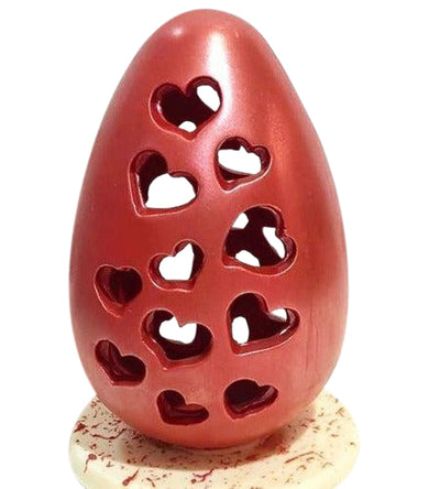 SPECIAL καλούπι σοκολάτας αυγό με καρδιές τρύπες 500 γρ