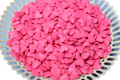 Ζαχαρωτά στολίδια Ροζ Καρδιές 50 γρ