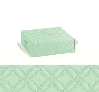 Κουτί διάφανο με βάση για σοκολατένιο αυγό - απαλό πράσινο μέντα 15 x 15 x 30 εκ
