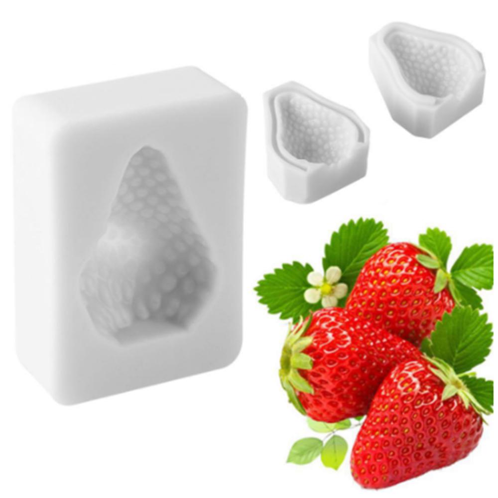 Καλούπι σιλικόνης φράουλα 3D