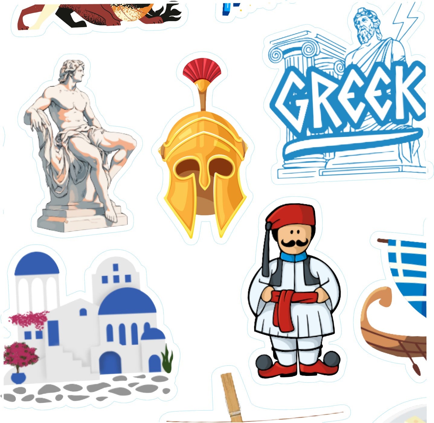 Βρώσιμα σχέδια Καλοκαίρι στην Ελλάδα 2 σετ 23 τεμ.