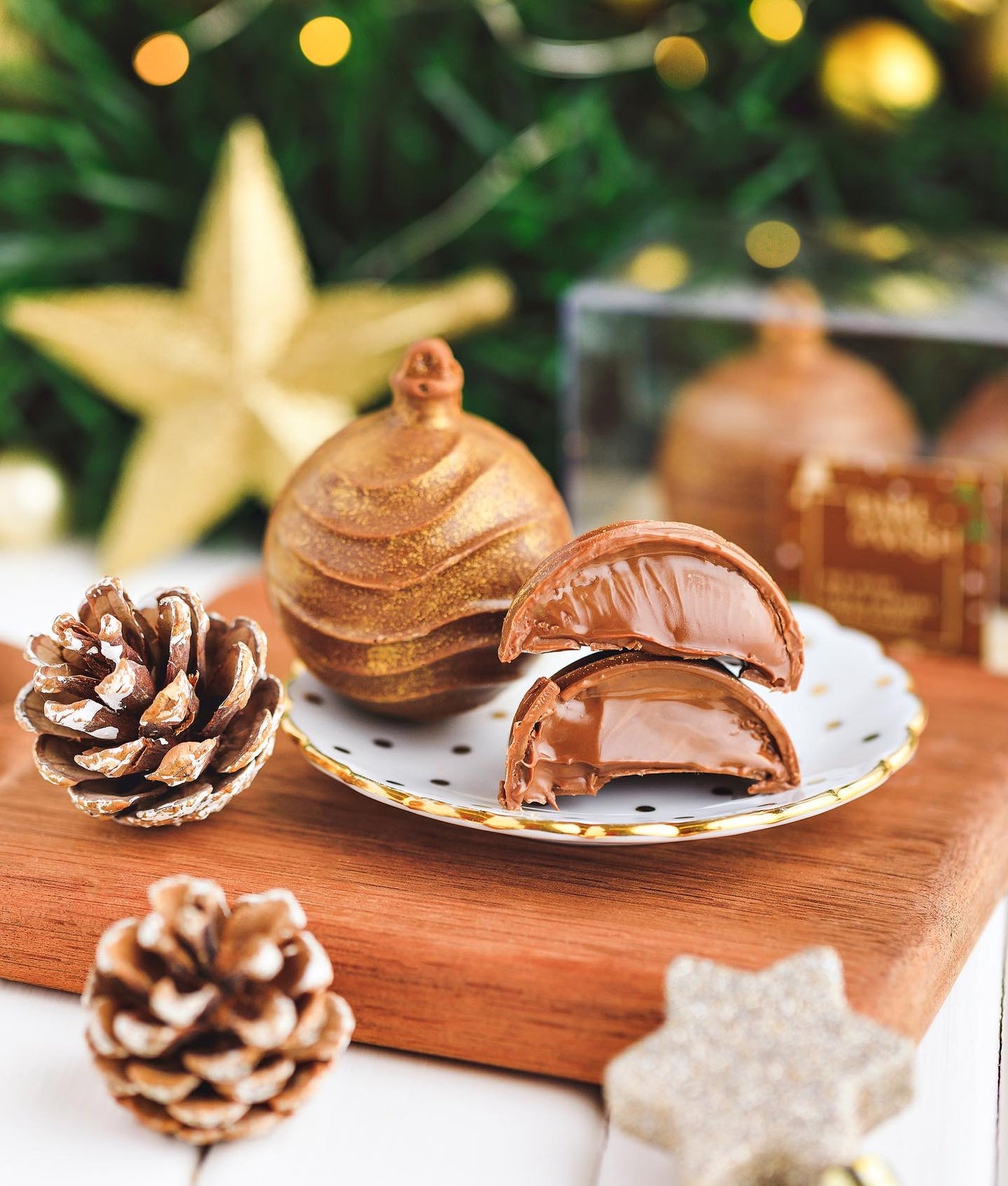 SPECIAL καλούπι σοκολάτας Ριγέ Χριστουγεννιάτικη Μπάλα