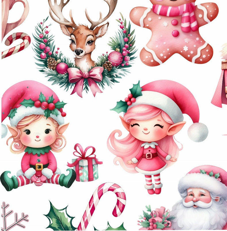 Βρώσιμα σχέδια σετ Pink Christmas 29 τεμ.