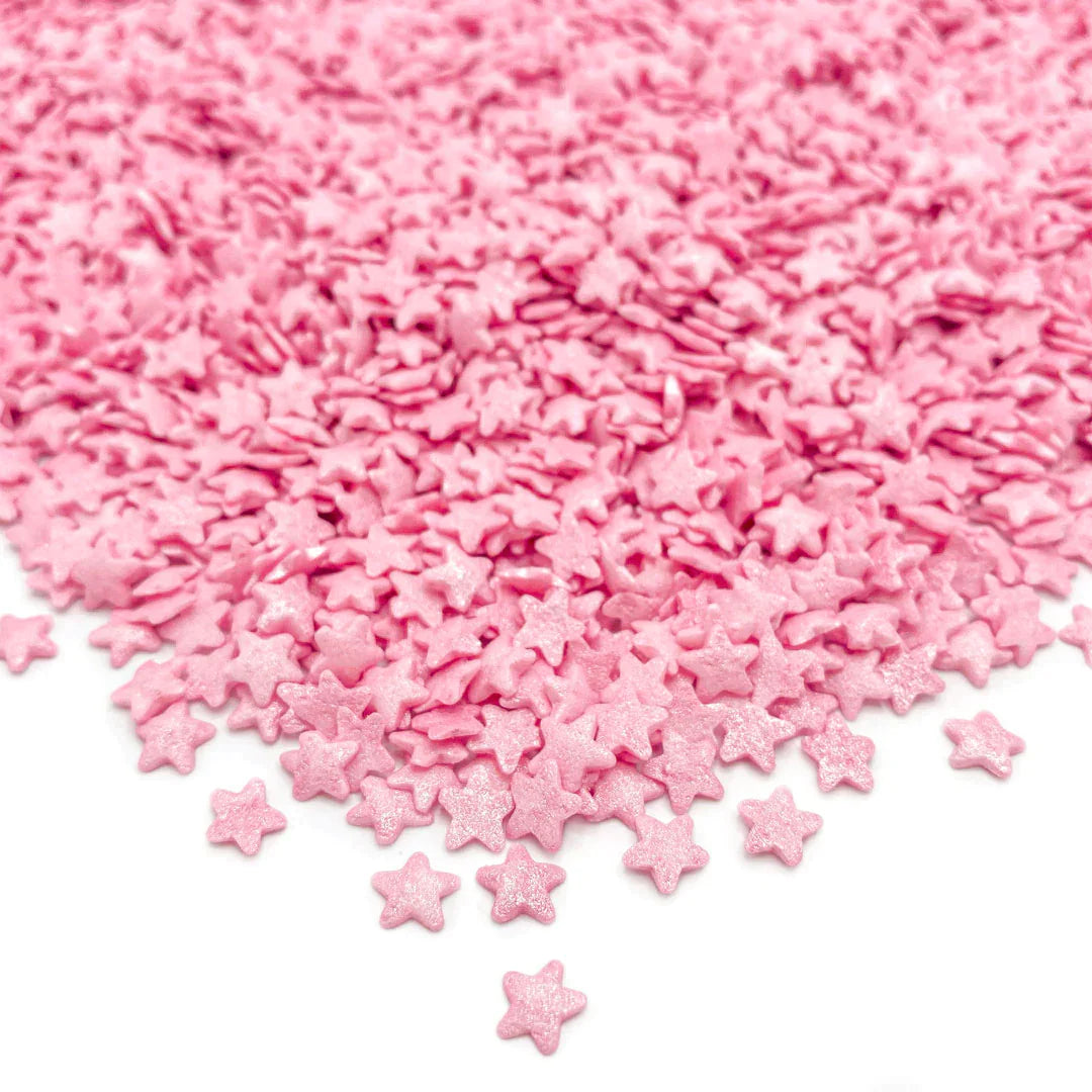 Ζαχαρωτά αστεράκια ροζ 50 γρ.