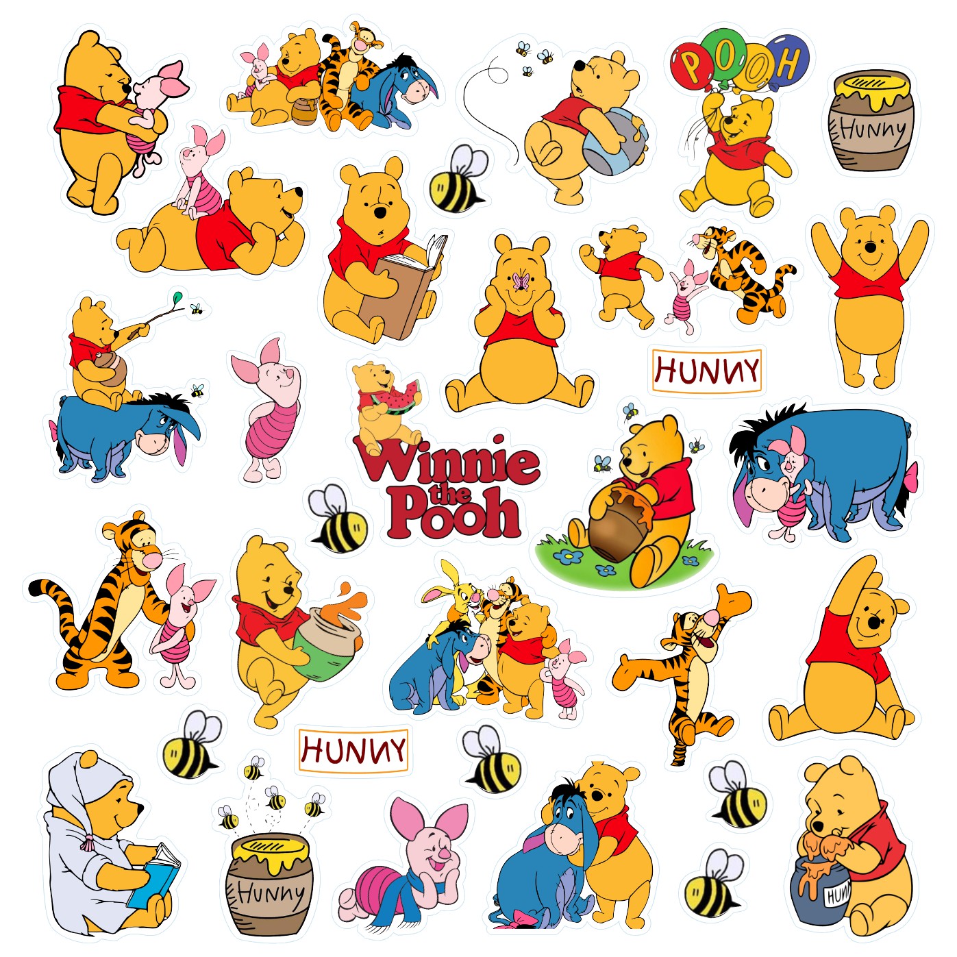 Βρώσιμα σχέδια Winnie the Pooh σετ 33 τεμ.