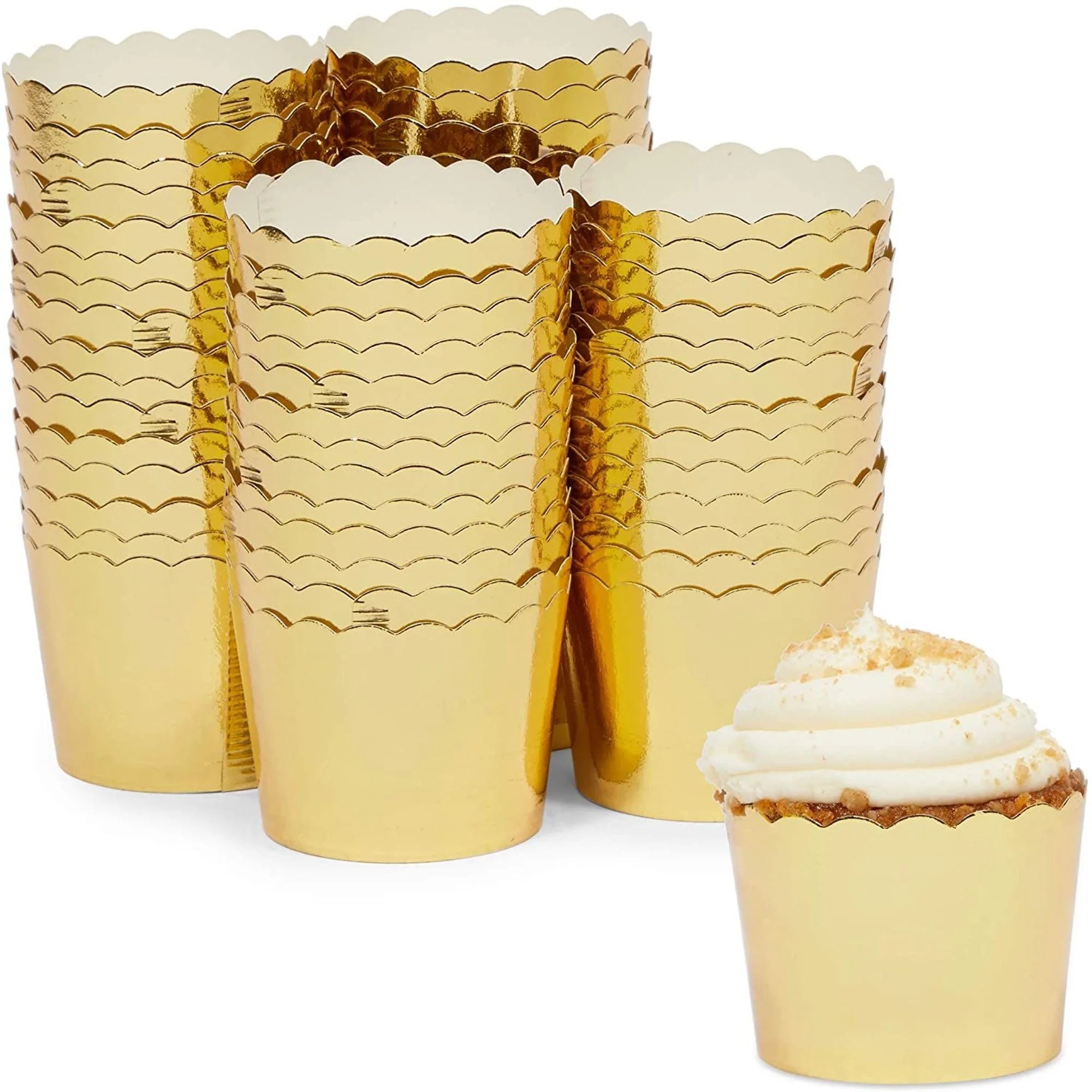 Κυπελάκια cupcakes χρυσά