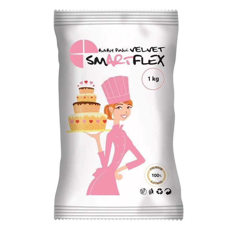 Ανοιχτό ροζ ζαχαρόπαστα SmartFlex Velvet 1 kg. - Formix - Lenka Sweet Dreams