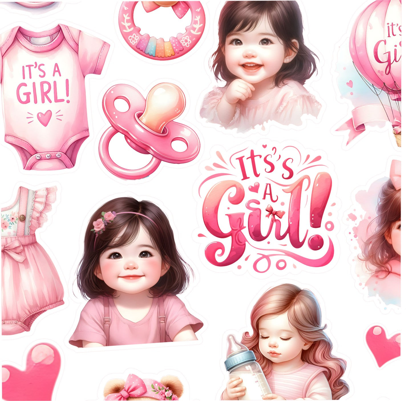 Βρώσιμα σχέδια Baby girl σετ 30 τεμ.