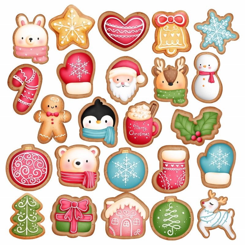 Βρώσιμα σχέδια σετ Christmas cookies 24 τεμ. - Made by Lenka Sweet Dreams - Lenka Sweet Dreams