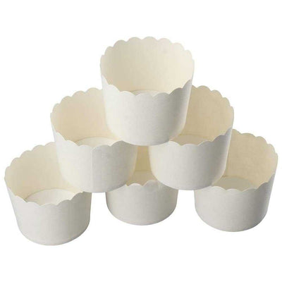 Κυπελάκια για Cupcakes Λευκά – Σετ 25 τεμαχίων