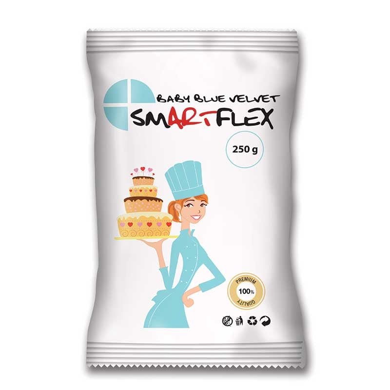 Γαλάζια ζαχαρόπαστα SmartFlex Velvet 250 γρ. - Formix - Lenka Sweet Dreams