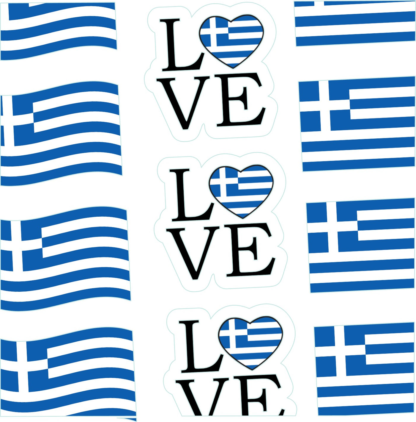 Βρώσιμα σχέδια σετ Love Greece 28 τεμ.