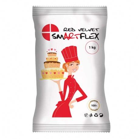Κόκκινη ζαχαρόπαστα SmartFlex Velvet 1 kg. - Formix - Lenka Sweet Dreams