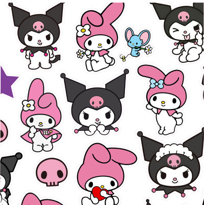 Βρώσιμα σχέδια Kuromi και Melody σετ 32 τεμ.