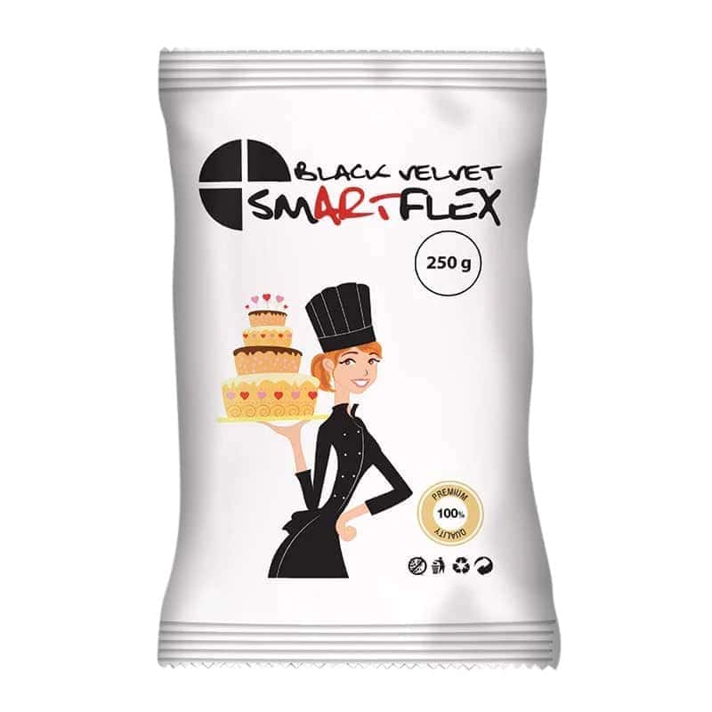Μαύρη ζαχαρόπαστα SmartFlex Velvet 250 γρ. - Formix - Lenka Sweet Dreams