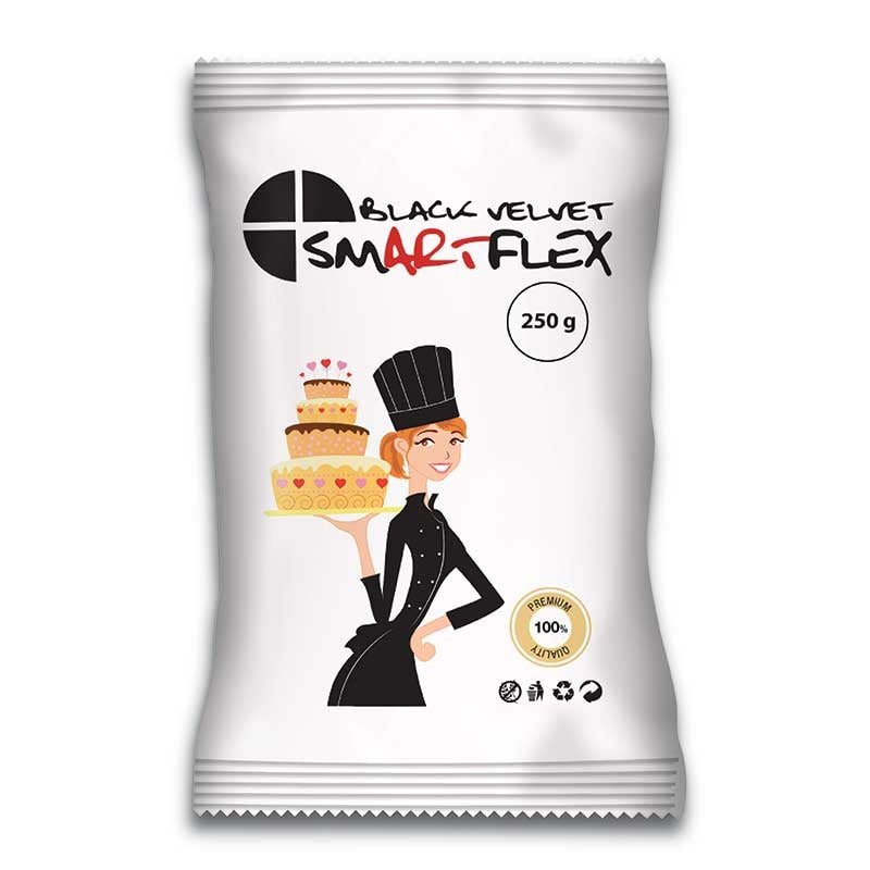 Μαύρη ζαχαρόπαστα SmartFlex Velvet 250 γρ. - Formix - Lenka Sweet Dreams