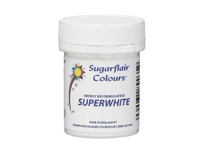 Χρώμα σε σκόνη Superwhite Sugarflair 20 γρ. - Sugarflair - Lenka Sweet Dreams