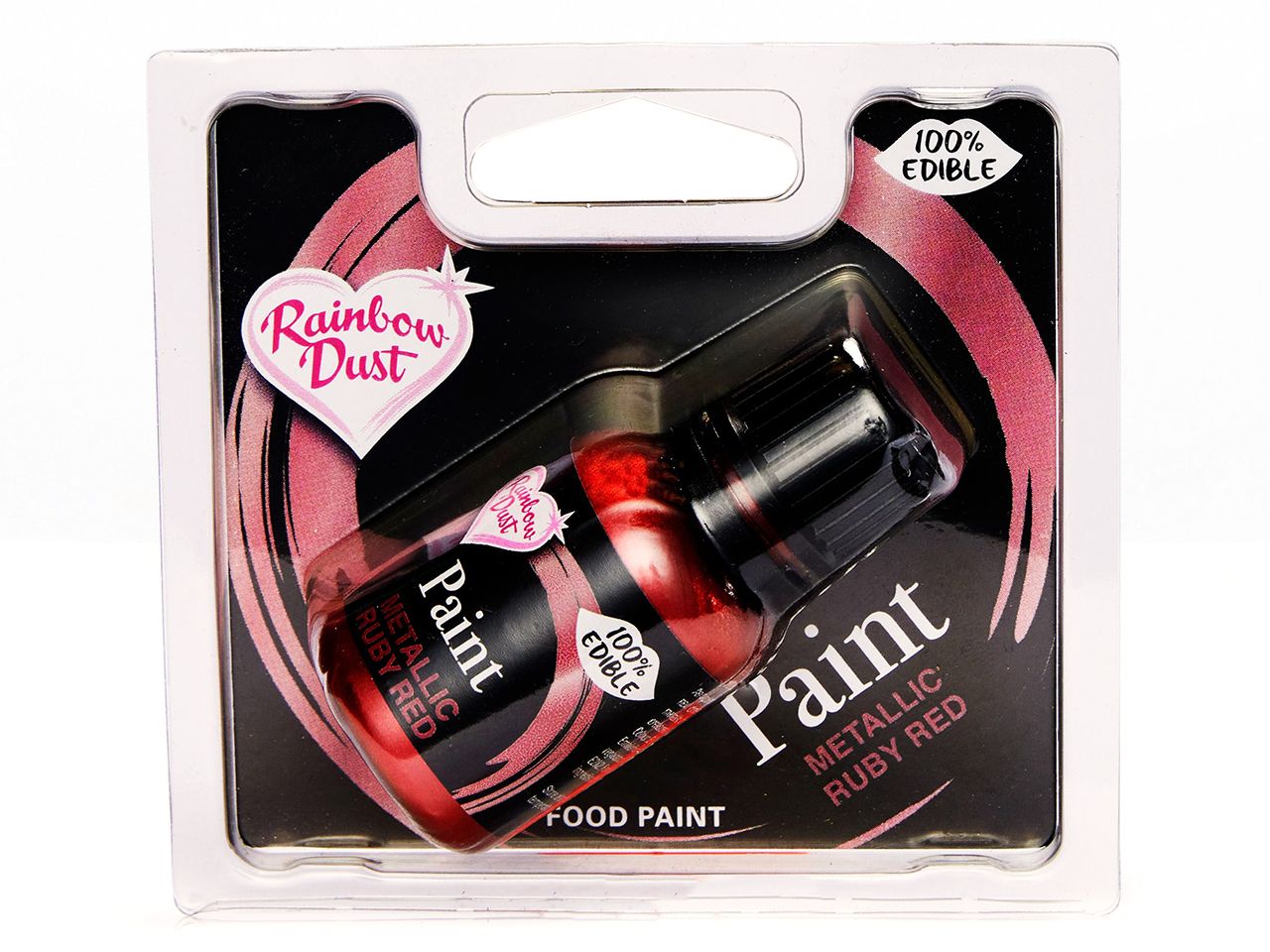 Χρώμα ζωγραφικής Rainbow dust Metallic ruby red 25 ml. - Rainbow Dust - Lenka Sweet Dreams