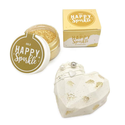 Χρυσό βρώσιμο γκλίτερ Happy Sparkle Gold 12 γρ - Happy Sprinkles - Lenka Sweet Dreams