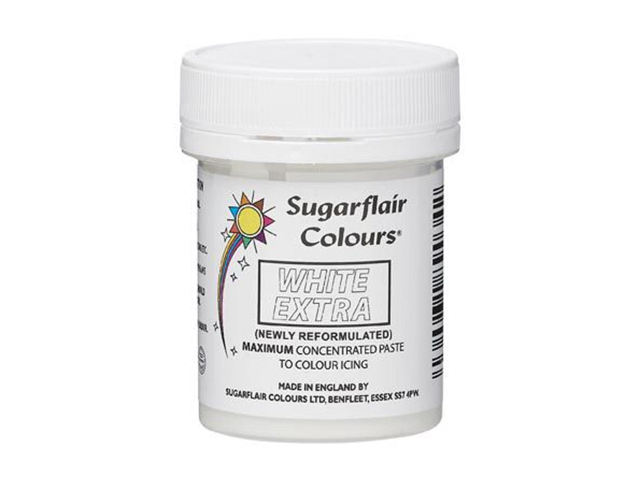 Χρώμα Πάστας Sugarflair White Extra 42 γρ.