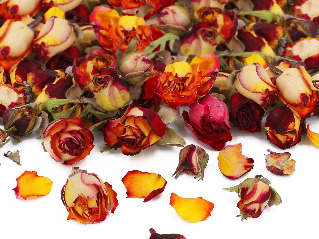Βρώσιμα αποξηραμένα τριαντάφυλλα κόκκινα και κίτρινα 10 γρ.