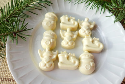 Φόρμα σιλικόνης για σοκολάτα με χριστουγεννιάτικα σχέδια (χιονάνθρωπος, τάρανδος και έλκηθρο).