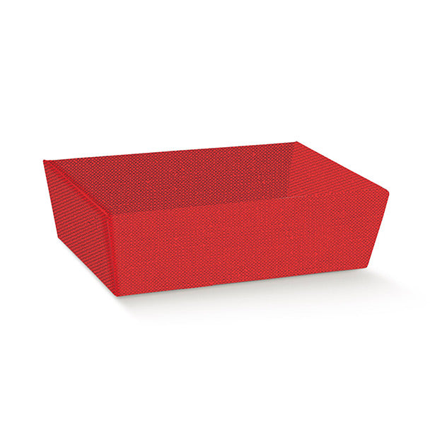 Κόκκινο κουτί με διάφανο καπάκι για μπισκότα η άλλα γλυκά.
