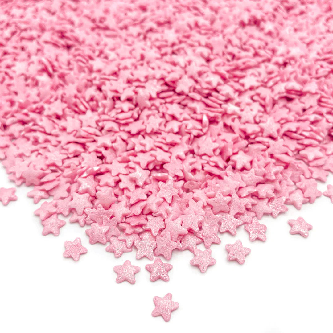 Ζαχαρωτά αστεράκια ροζ 50 γρ.