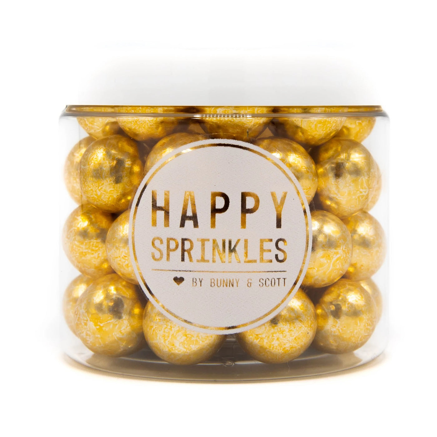 Μεγάλες πέρλες με σοκολάτα Vintage gold choco xxl Happy sprinkles 130 γρ.