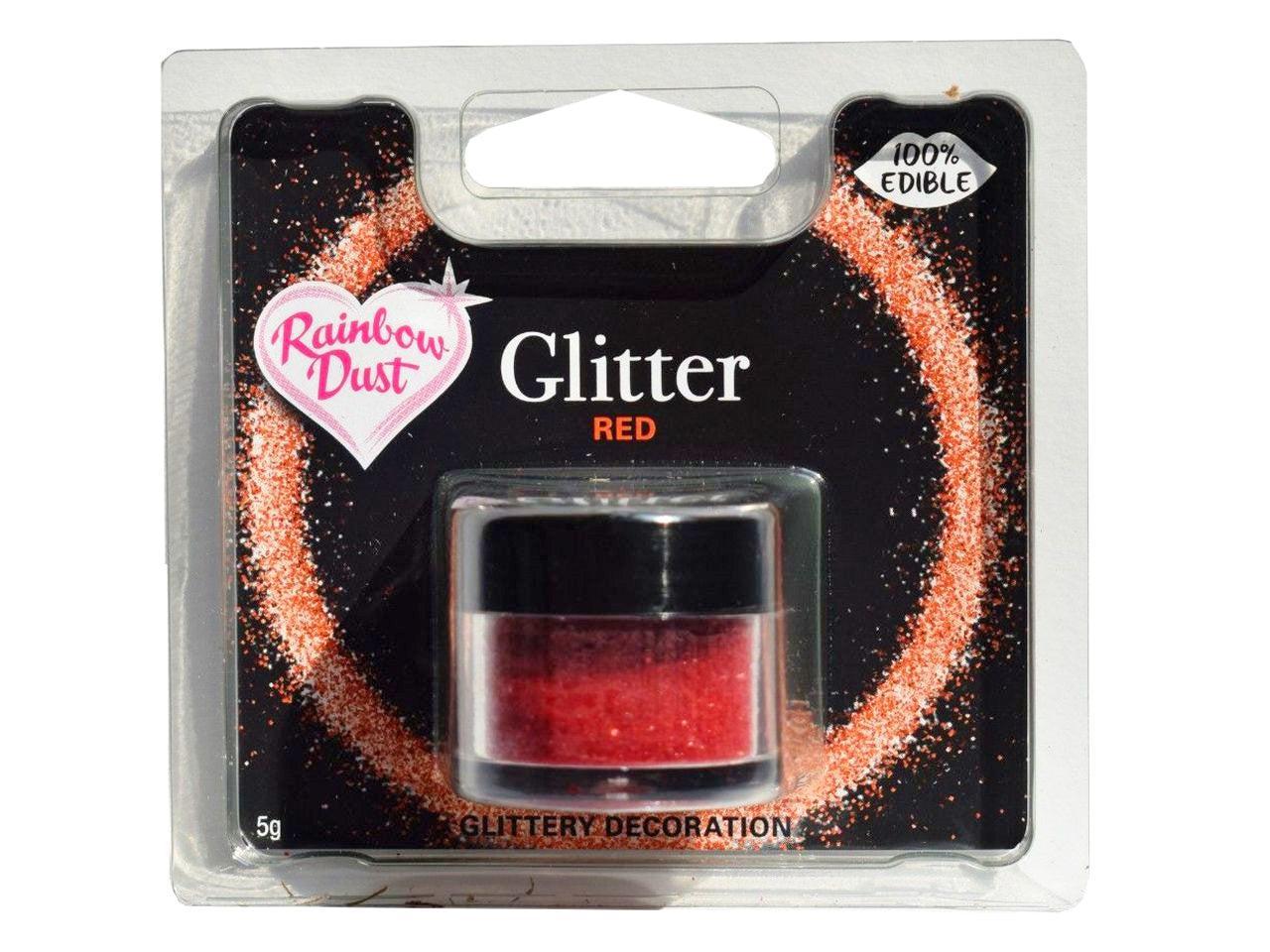 Βρώσιμο Γκλίτερ - Κόκκινο - (Glitter Red) Rainbow Dust - Lenka Sweet Dreams