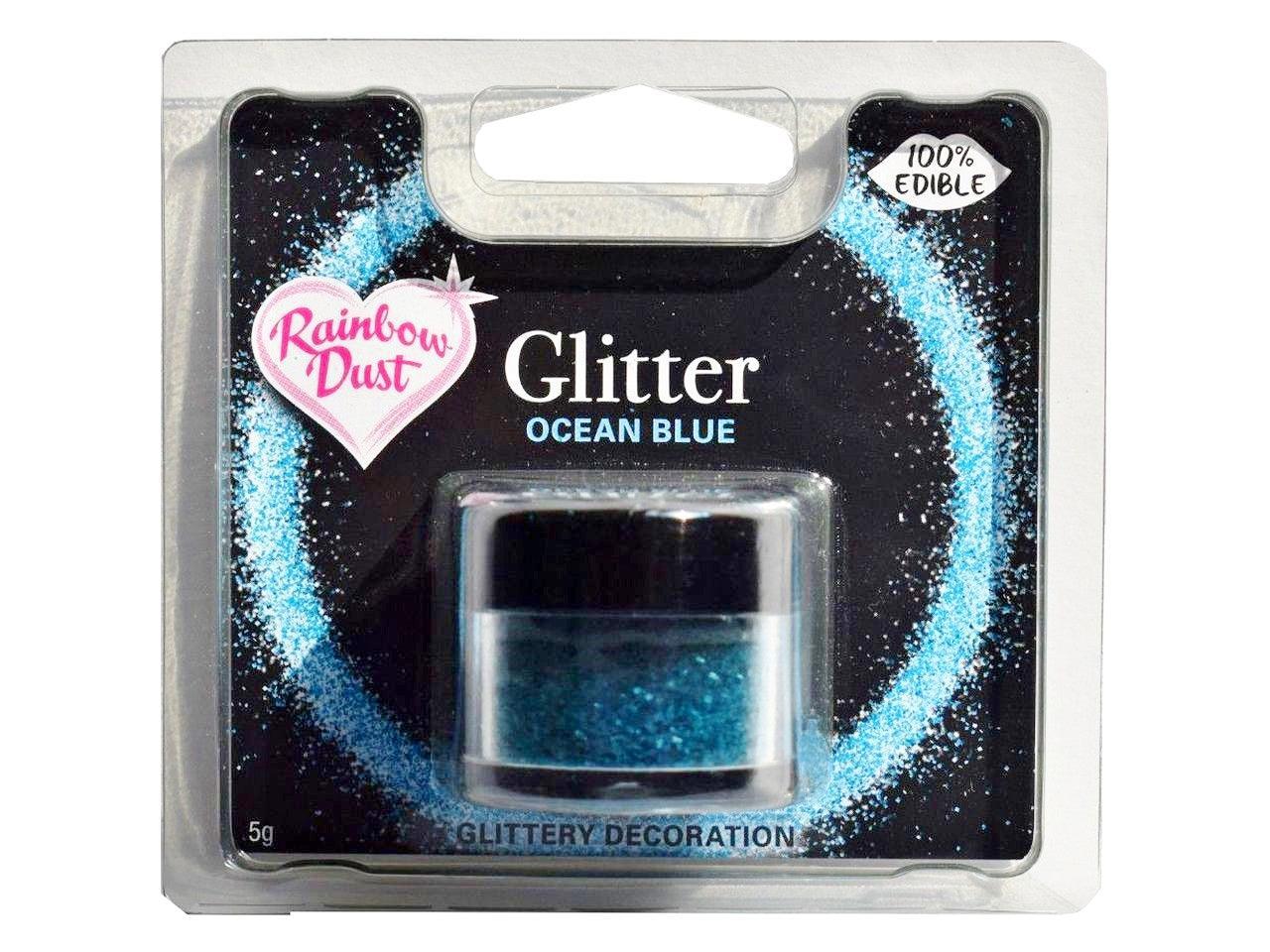Βρώσιμο Γκλίτερ - Μπλέ του Ωκεανού - (Glitter Ocean Blue) Rainbow Dust - Lenka Sweet Dreams