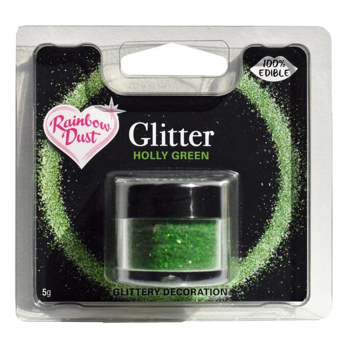 Βρώσιμο Γκλίτερ - Πράσινο - (Glitter Holly Green) Rainbow Dust - Lenka Sweet Dreams