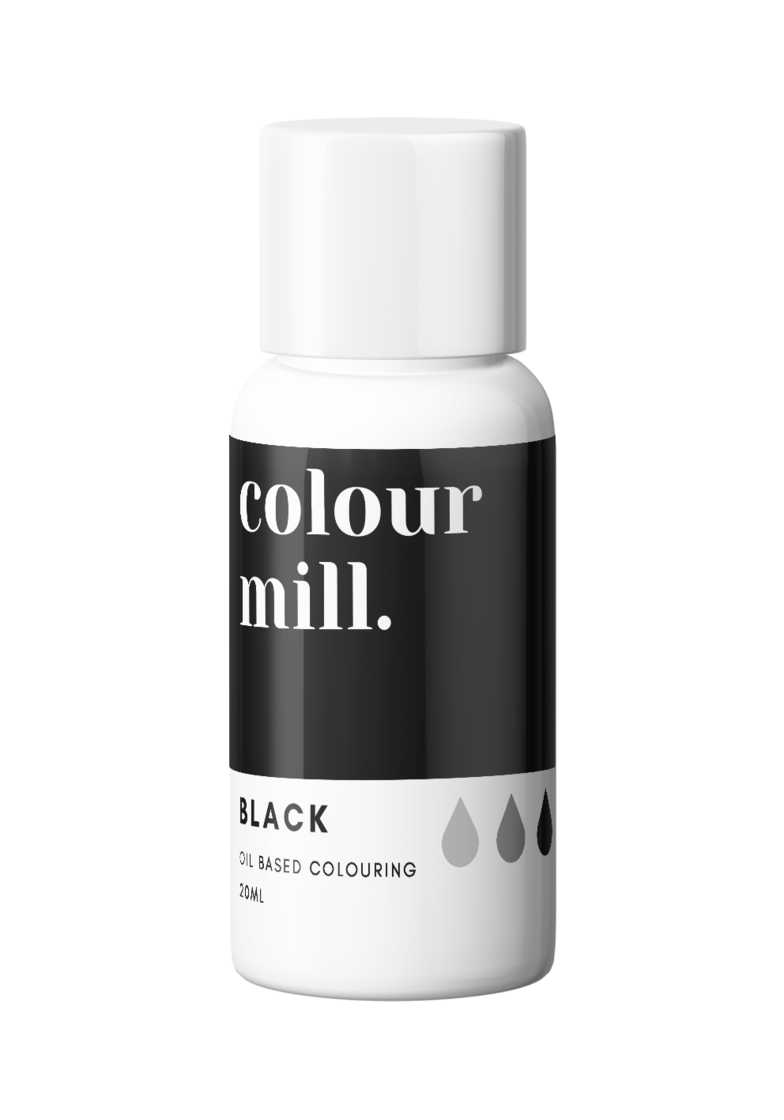 Χρώμα Πάστας - Μαύρο - Oil Based - Colour Mill - Black.