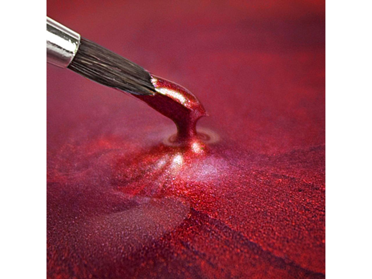 Κόκκινο μεταλλικό χρώμα ζωγραφικής Rainbow Dust RD Metallic Food Red 25ml