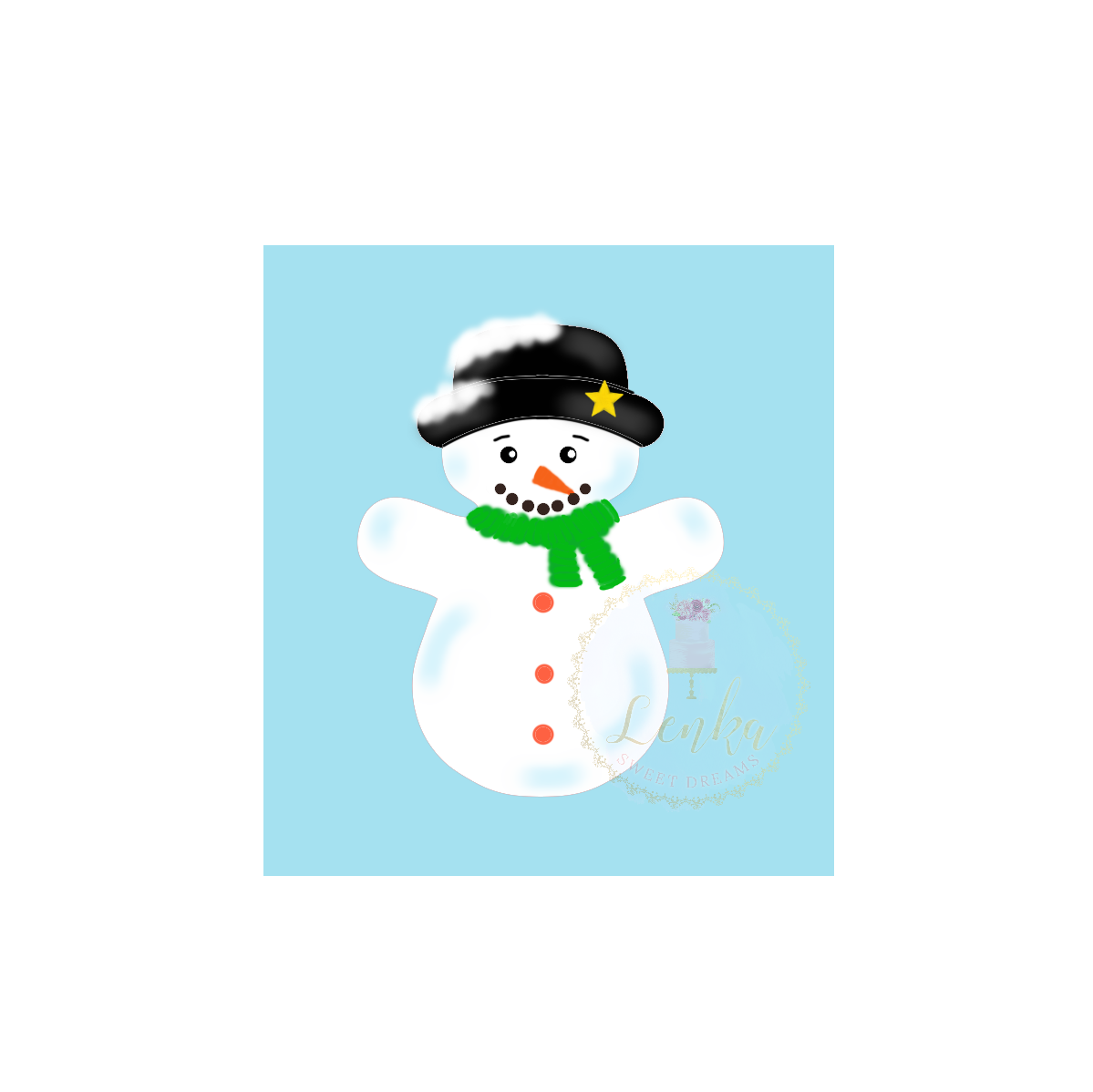 Κουπάτ χιονάνθρωπος με καπέλο. - Lenka Sweet Dreams
