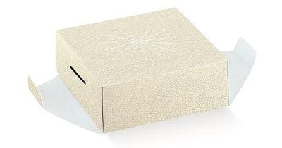 Κουτί διάφανο με βάση για μεγάλο σοκολατένιο αυγό - λευκό δέρμα 25 x 25 x 30 εκ - Lenka Sweet Dreams