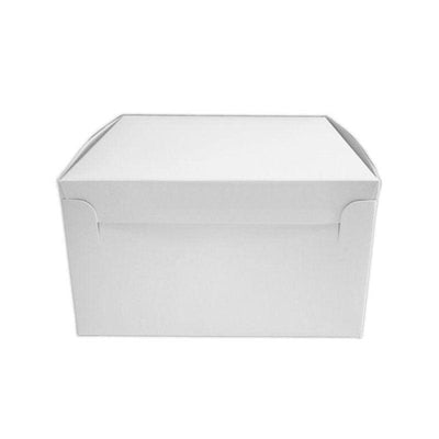 Λευκό χάρτινο κουτί για τούρτες και γλυκά 25,4 x 25,4 x Y7,6εκ. - Lenka Sweet Dreams