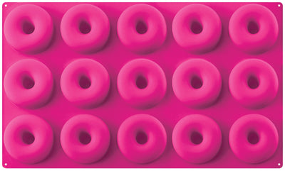 Φόρμα ψησίματος σιλικόνης για 15 mini donuts ή κουλουράκια 29x17 εκ.
