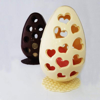 SPECIAL καλούπι σοκολάτας αυγό με καρδιές τρύπες 500 γρ - Lenka Sweet Dreams