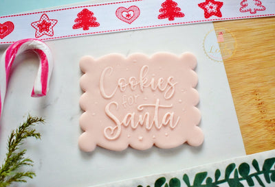 Σφραγίδα ζαχαρόπαστας ''Cookies for Santa''