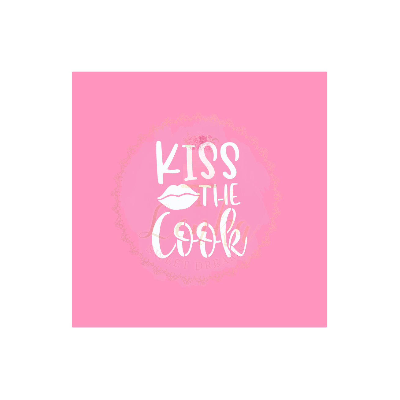 Στένσιλ KISS THE Cook.